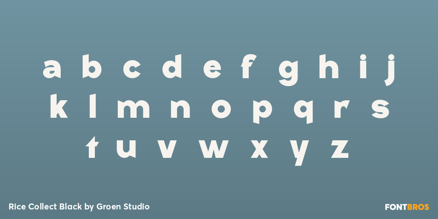 Rice Collect Black Font Poster #3