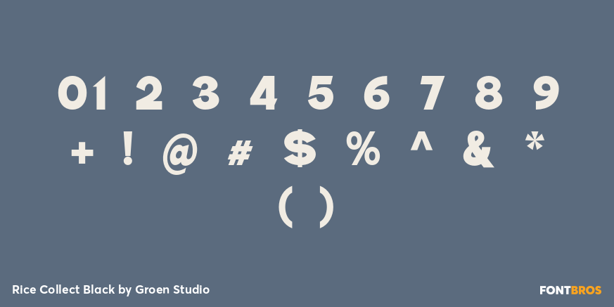 Rice Collect Black Font Poster #4