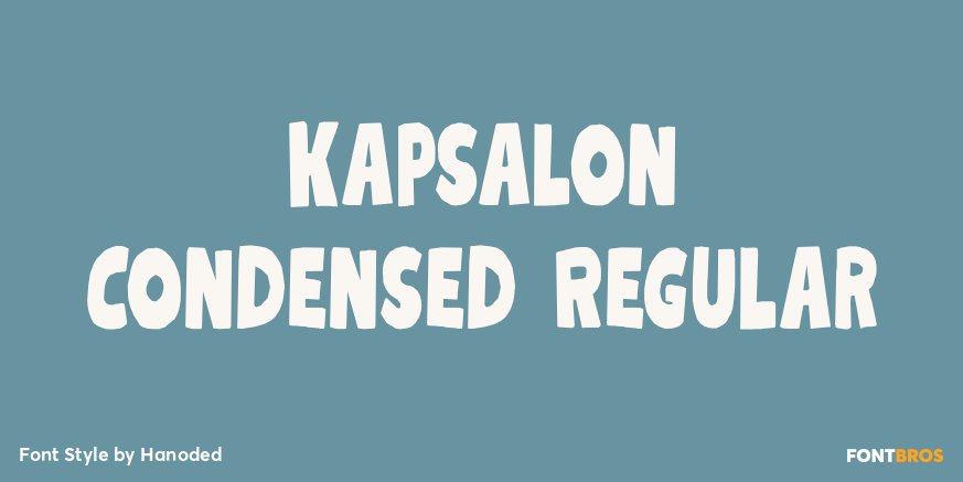 Kapsalon Condensed Regular Poster