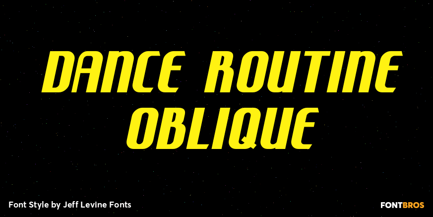 Dance Routine Oblique Poster