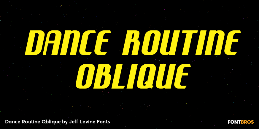 Dance Routine Oblique Poster