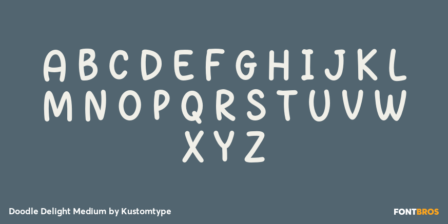 Doodle Delight Medium Font Poster #2