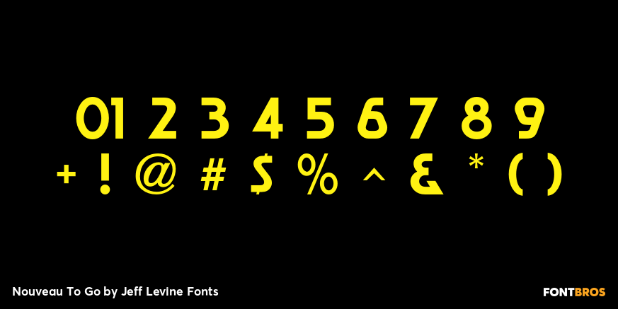 Nouveau To Go Font Poster #4