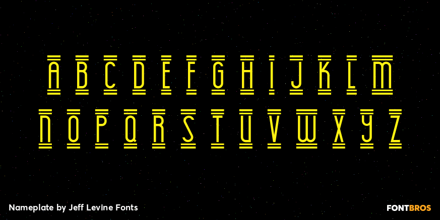 Nameplate Font Poster #2