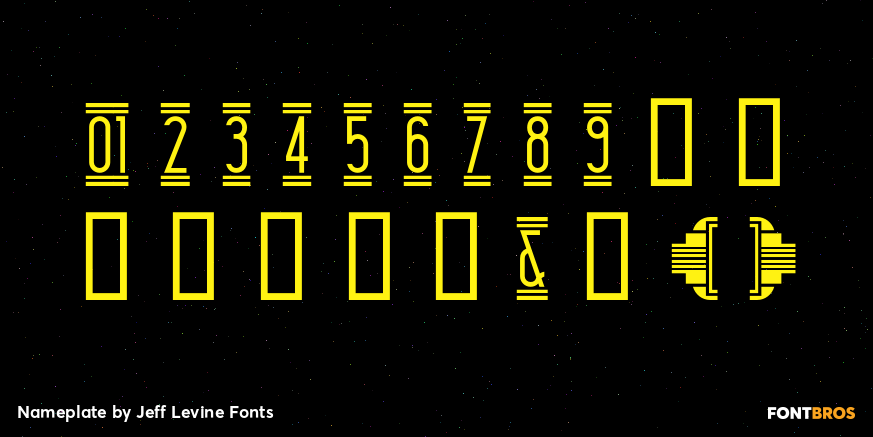 Nameplate Font Poster #4
