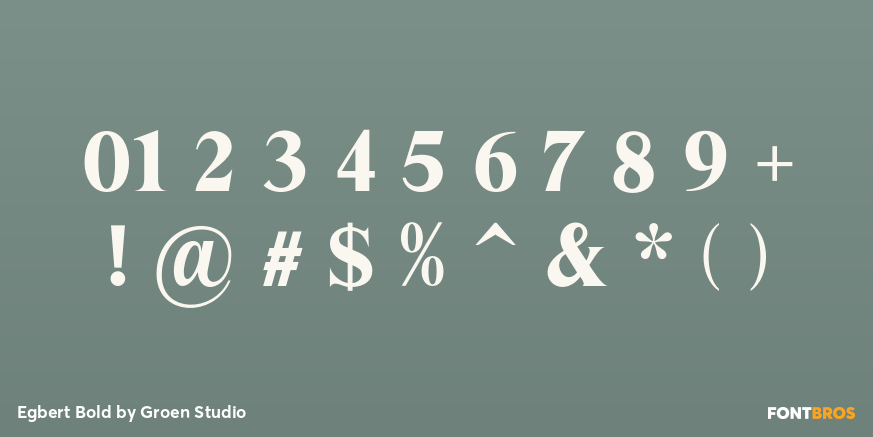 Egbert Bold Font Poster #4