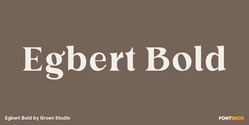Egbert Bold Poster