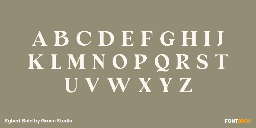 Egbert Bold Font Poster #2