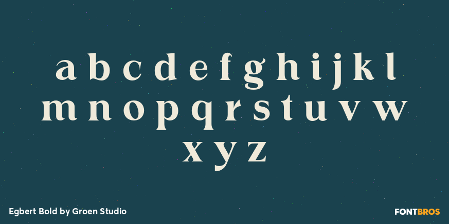 Egbert Bold Font Poster #3