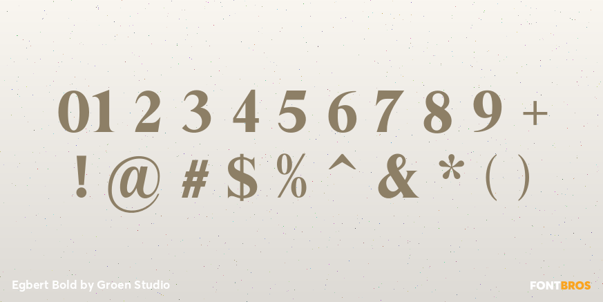 Egbert Bold Font Poster #4