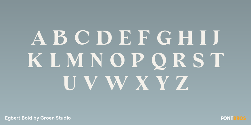 Egbert Bold Font Poster #2