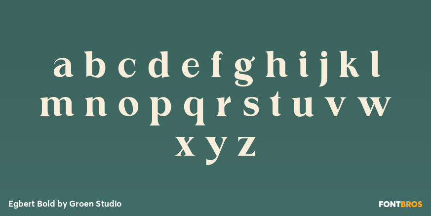 Egbert Bold Font Poster #3