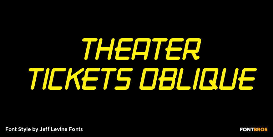 Theater Tickets Oblique Poster