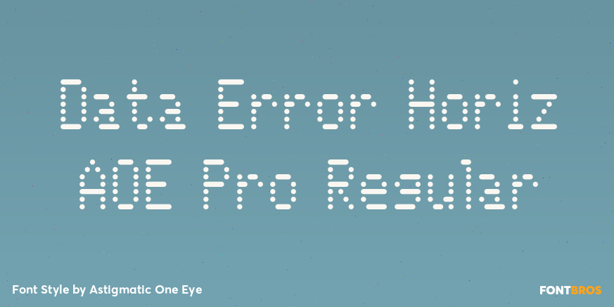Data Error Horiz AOE Pro Regular Poster