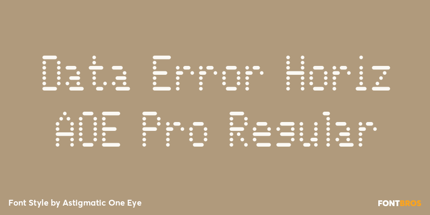 Data Error Horiz AOE Pro Regular Poster