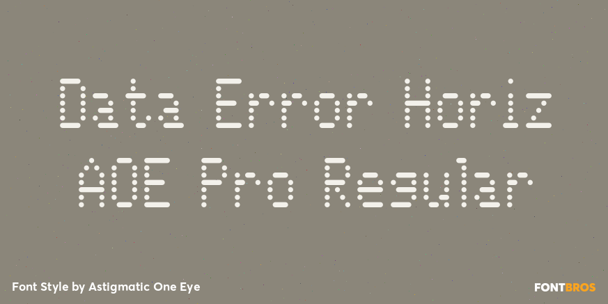 Data Error Horiz AOE Pro Regular Poster