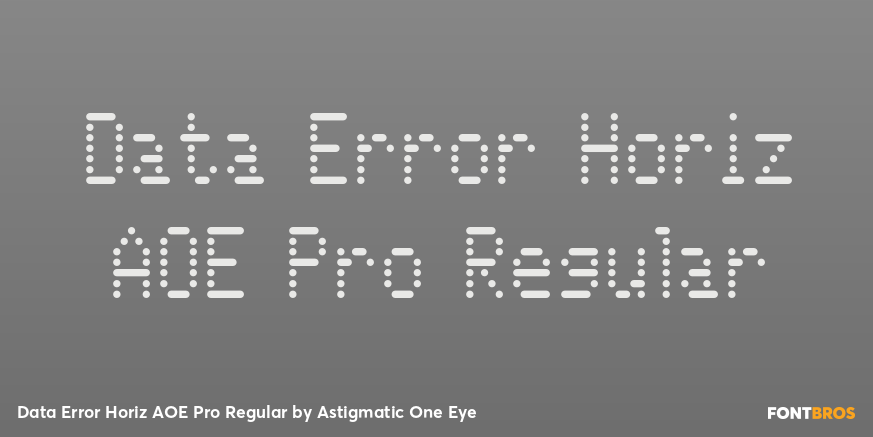 Data Error Horiz AOE Pro Regular Poster