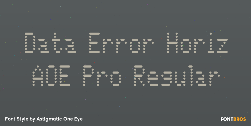 Data Error Horiz AOE Pro Regular Poster