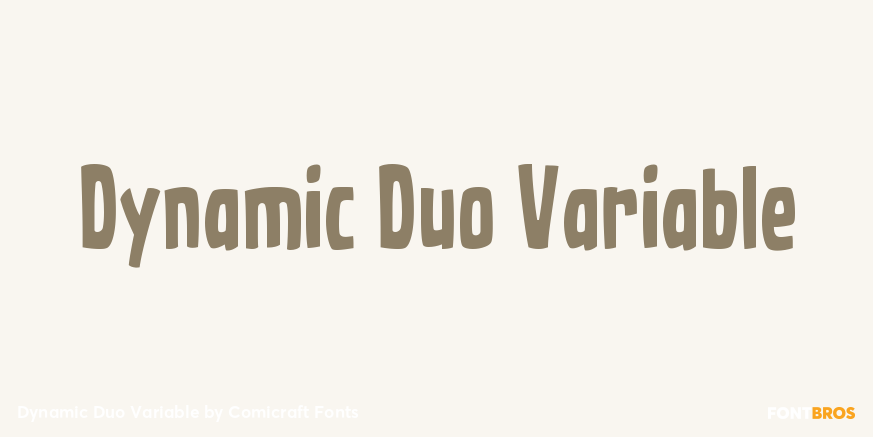 Dynamic Duo Variable Font Poster #1