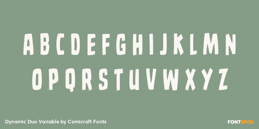 Dynamic Duo Variable Font Poster #2