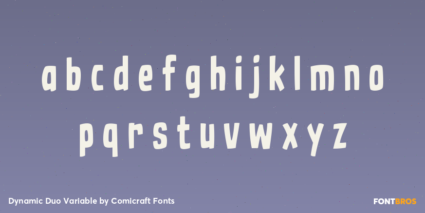 Dynamic Duo Variable Font Poster #3
