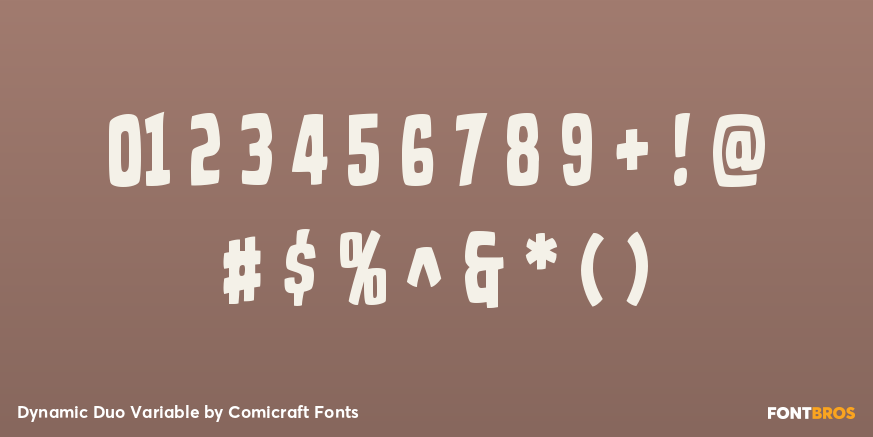 Dynamic Duo Variable Font Poster #4