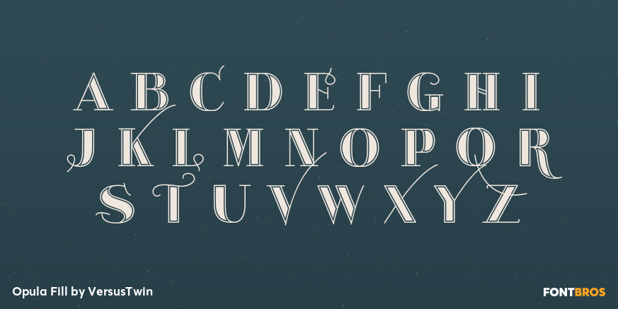 Opula Fill Font Poster #2
