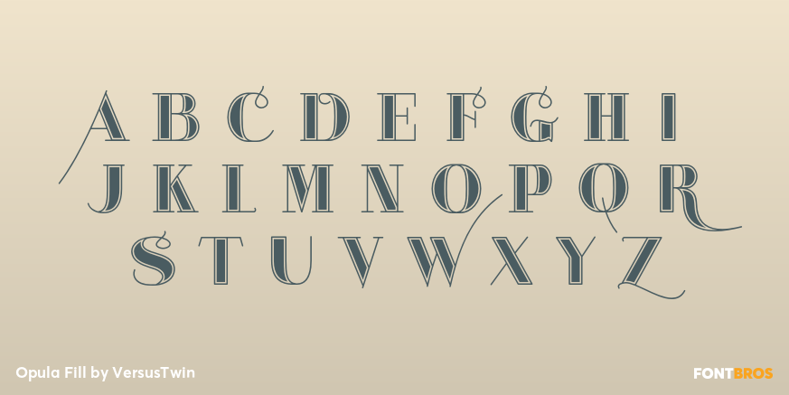 Opula Fill Font Poster #3