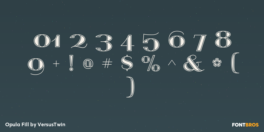 Opula Fill Font Poster #4