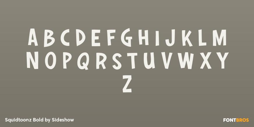 Squidtoonz Bold Font Poster #1
