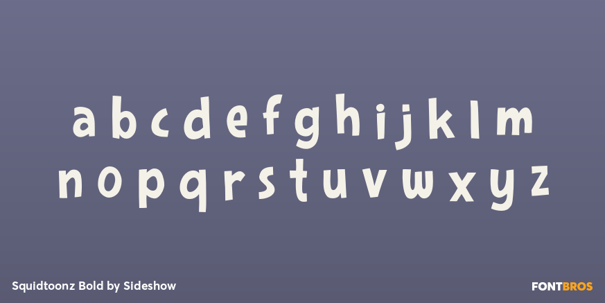 Squidtoonz Bold Font Poster #1