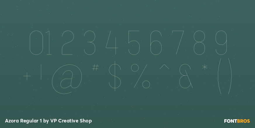 Azora Regular 1 Font Poster #4