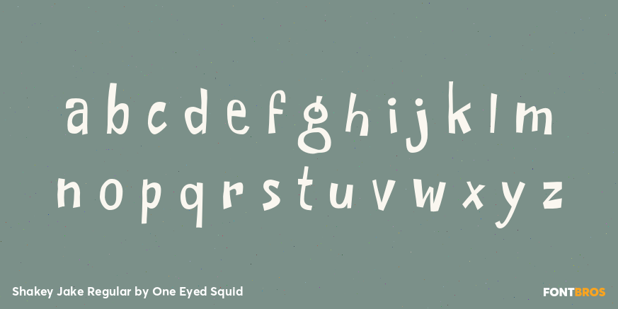 Shakey Jake Regular Font Poster #3