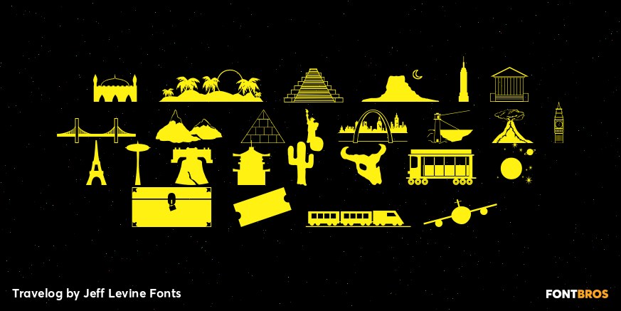 Travelog Font Poster #2