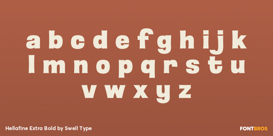 Hellafine Extra Bold Font Poster #1