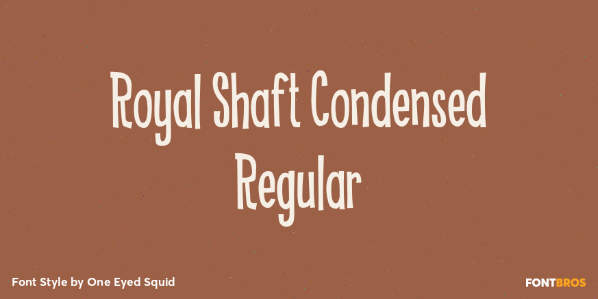 Royal Shaft Condensed Regular Font Poster #1