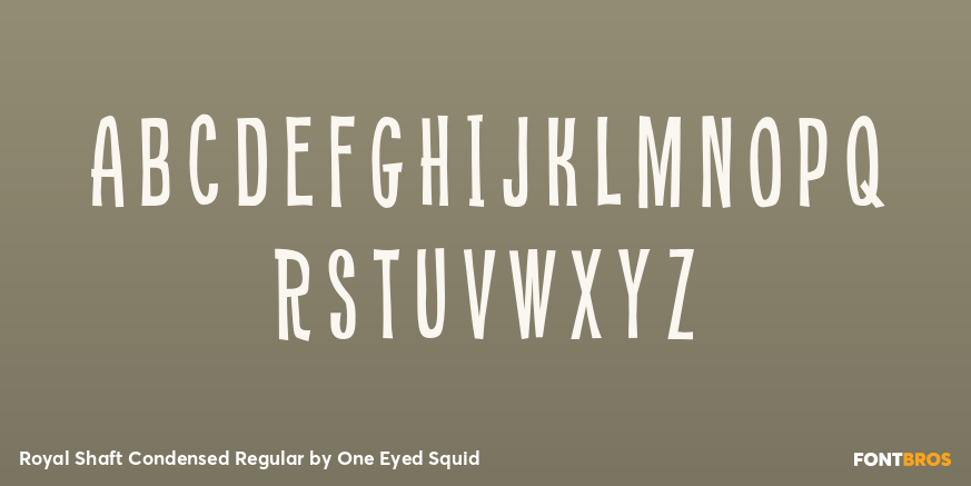 Royal Shaft Condensed Regular Font Poster #2