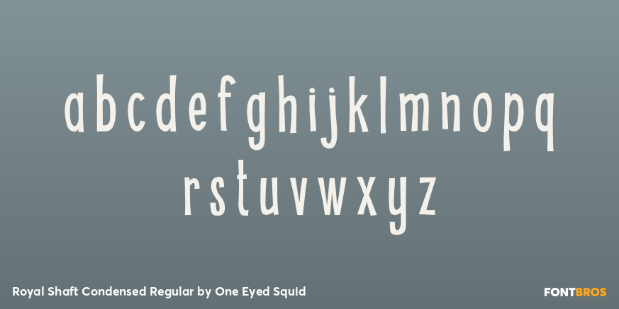 Royal Shaft Condensed Regular Font Poster #1
