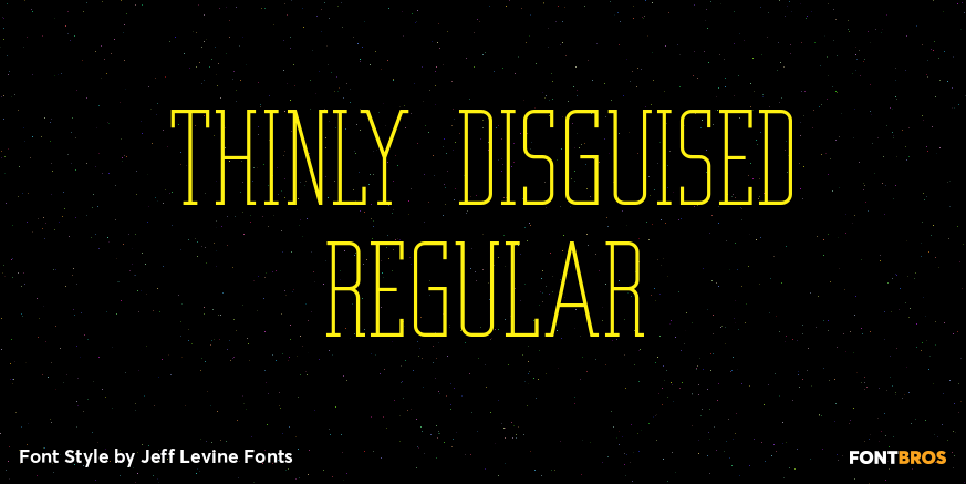 Thinly Disguised Regular Poster