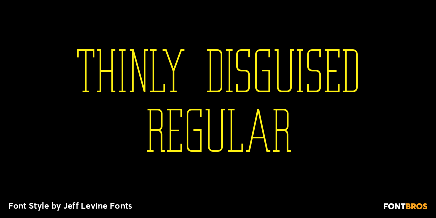 Thinly Disguised Regular Poster