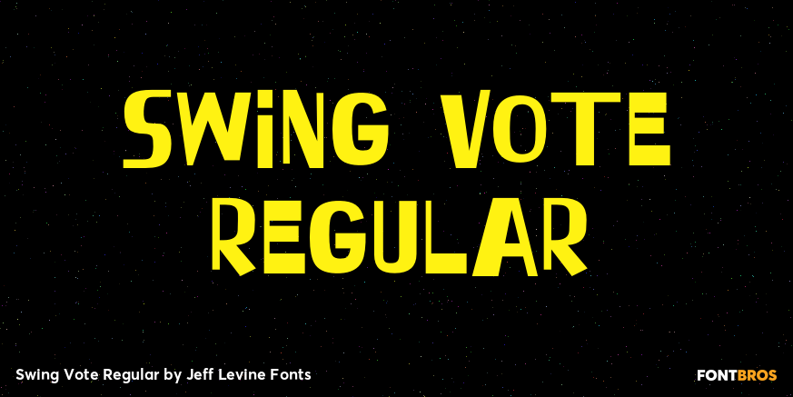 Swing Vote Regular Font Poster #1