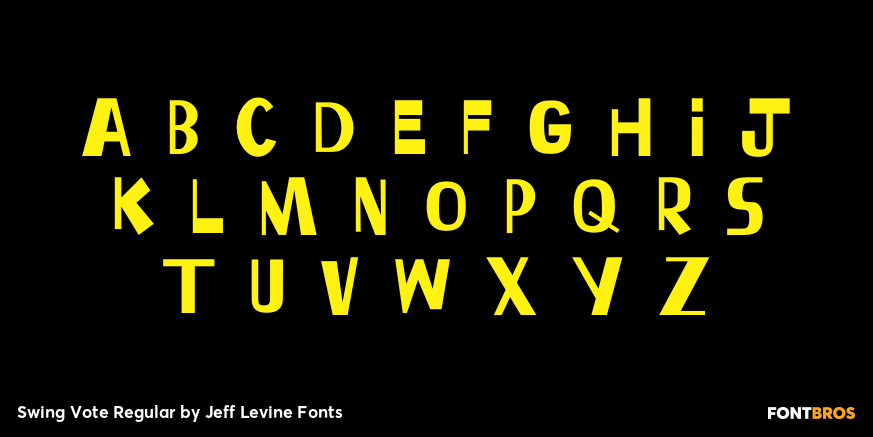 Swing Vote Regular Font Poster #2