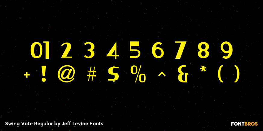 Swing Vote Regular Font Poster #4