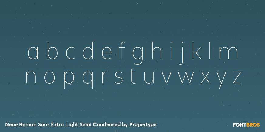Neue Reman Sans Extra Light Semi Condensed Font Poster #3