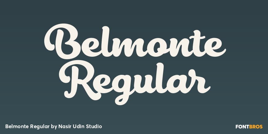 Belmonte Regular Font Poster