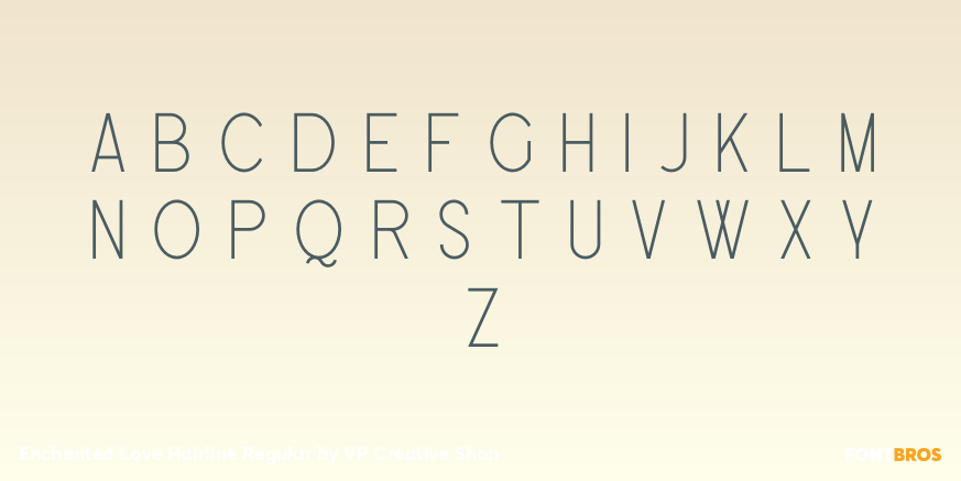 Enchanted Love Hairline Regular Font Poster #2