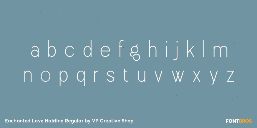 Enchanted Love Hairline Regular Font Poster #3