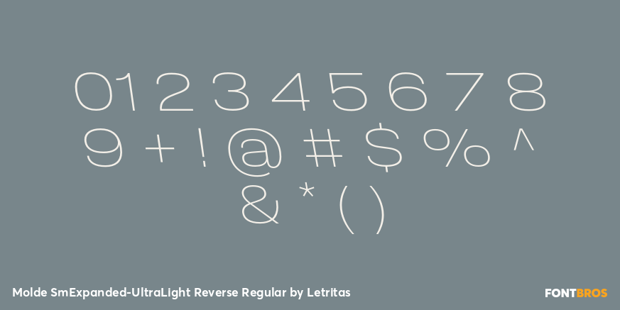 Molde SmExpanded-UltraLight Reverse Regular Font Poster #4