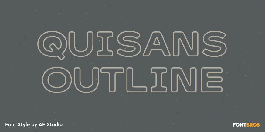 Quisans Outline Poster