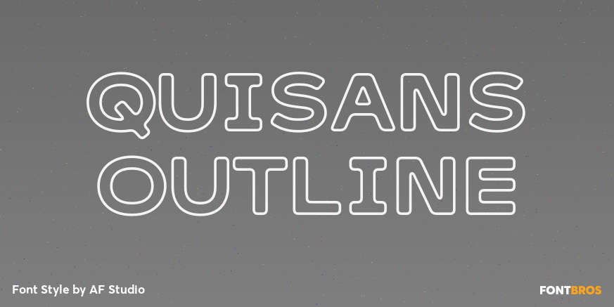 Quisans Outline Poster